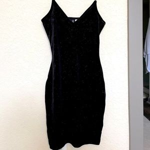 Mini Black Sparkle Dress